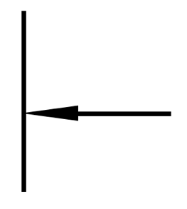 Pfeilspitzen von Maßlinien