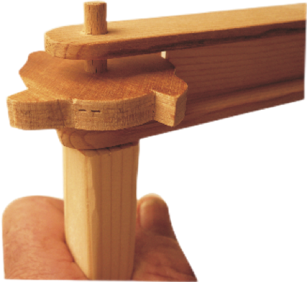 Woodwork building instruction for noise instrument ratchet