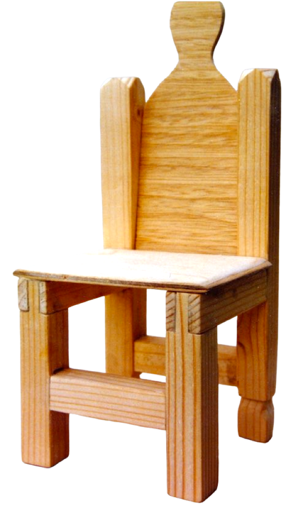 Werkaufgabe mit Werkstoff Holz: Stuhl mit Holzverbindung