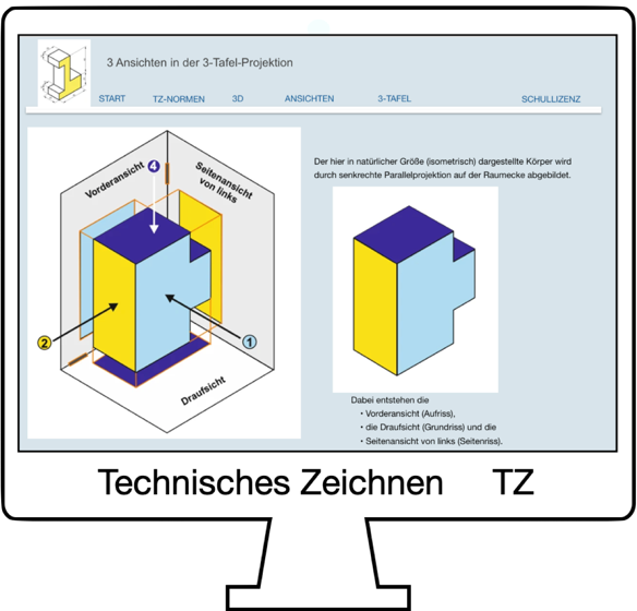 Lehrgang TZ "Technisches Zeichnen für Schüller an allgemein bildenden Schulen