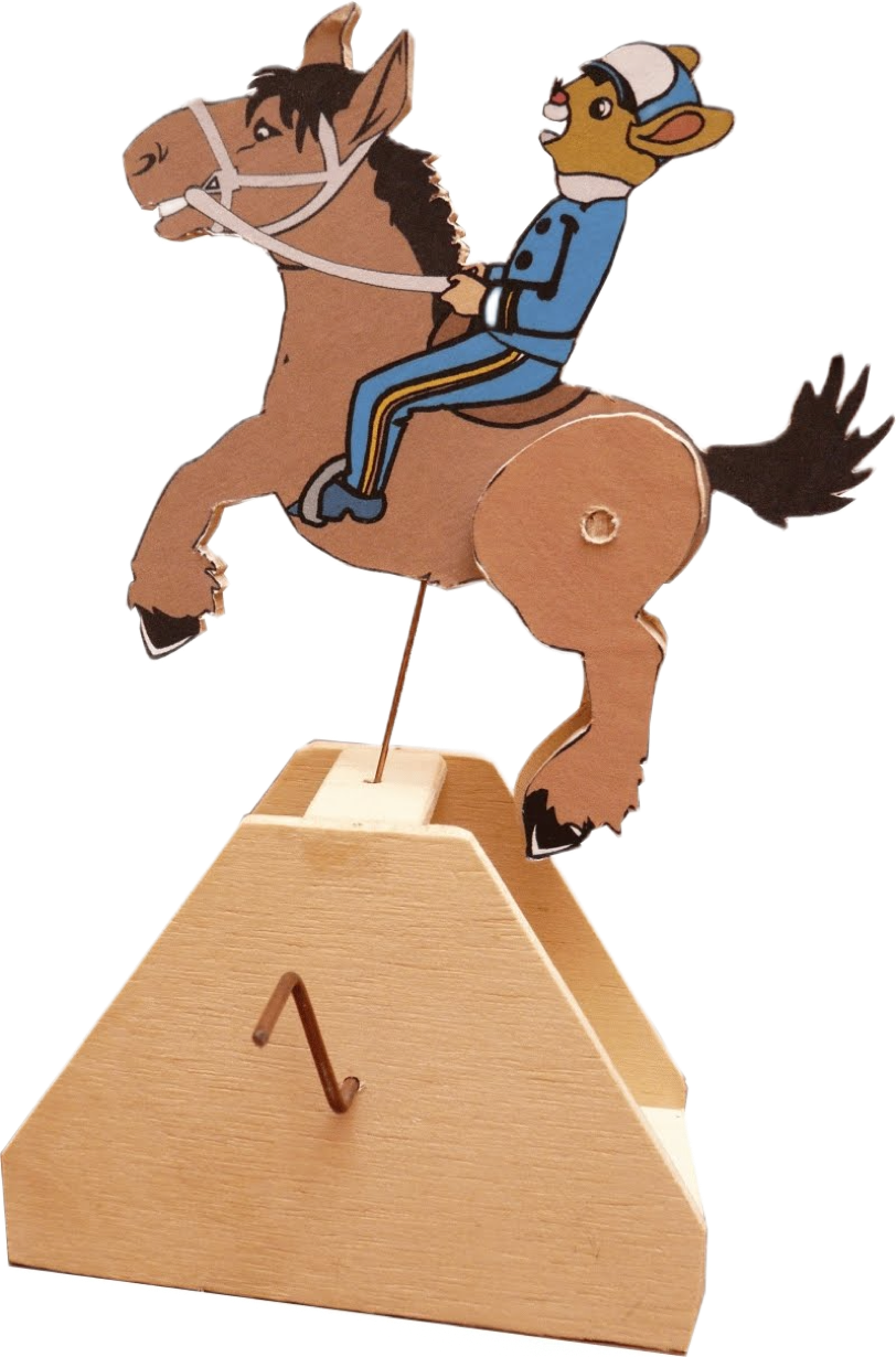 Werkaufgabe mit Werkstoff Holz Automat Fliegendes Pferd