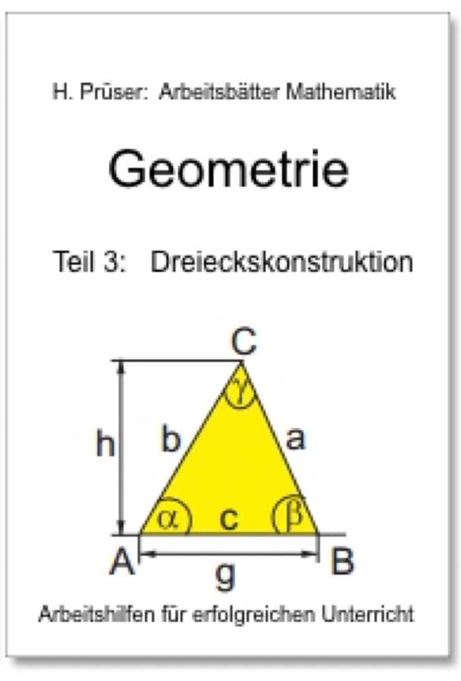 Geometrie Arbeitsblätter: Dreiecks-Konstruktion